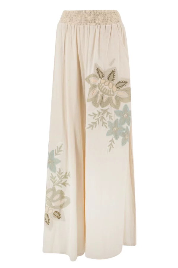 Pantalon Floral Ivory